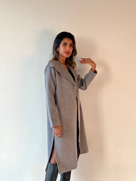 Wool Maxi Coat Set