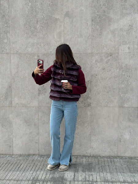 Fur Bomber Jacket (Cropped)