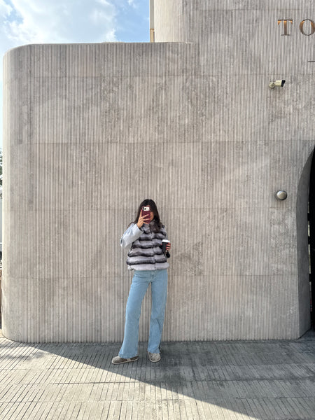 Fur Bomber Jacket (Cropped)