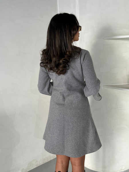 Zipped Wool Dress