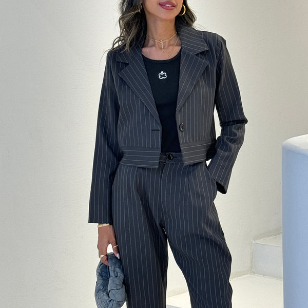 Pinstripe Suit Set