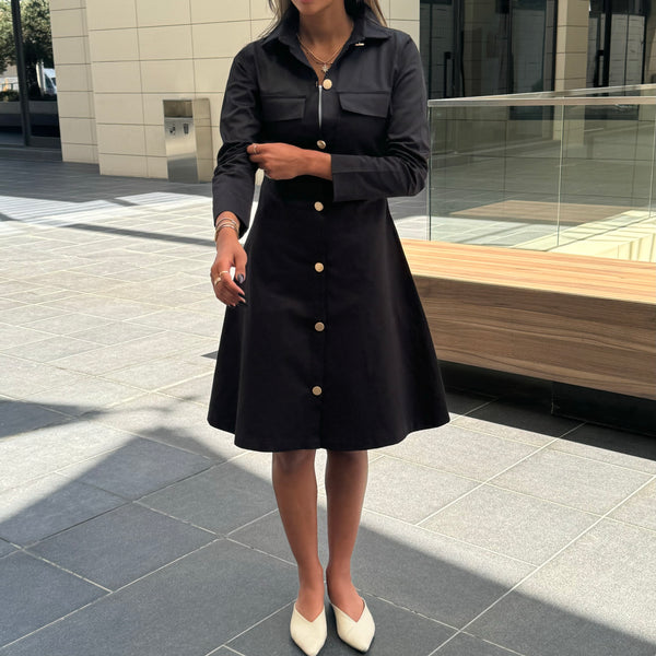 Buttoned Up Denim Dress