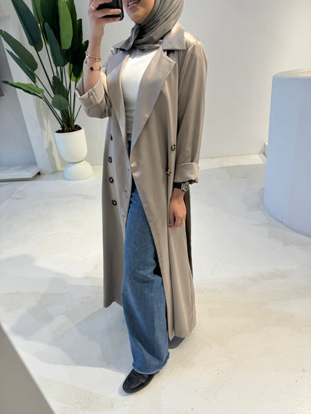 Maxi Satin Coat