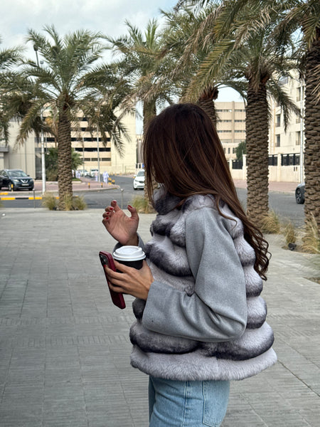 Fur Bomber Jacket (Cropped)