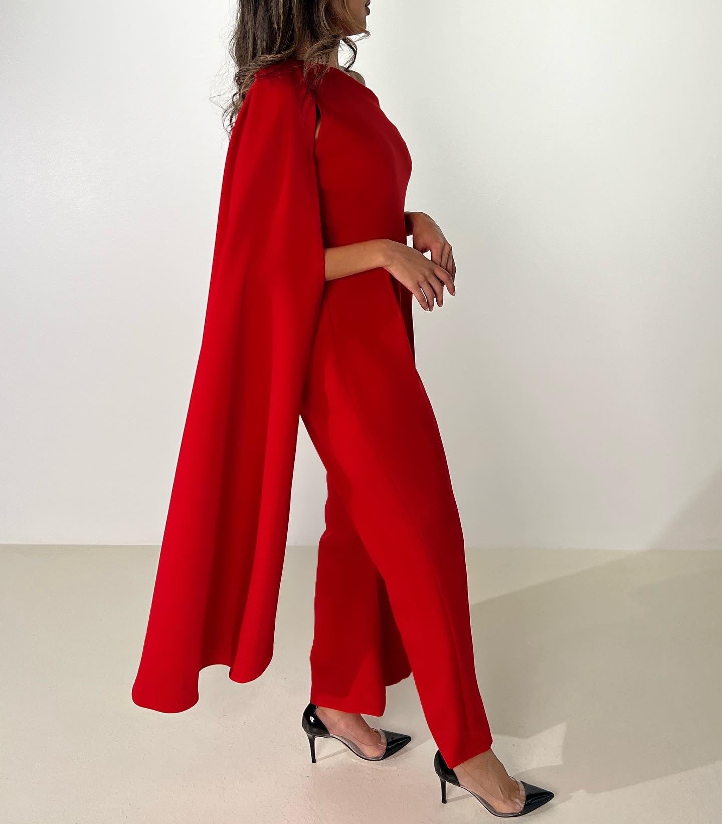 Single Cape Jumpsuit