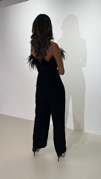 Feathered Jumpsuit